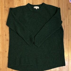 Philosophy Forest Green Crewneck Sweater SMALL Oversized